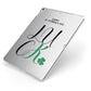 Happy St Patricks Day Luck Apple iPad Case on Silver iPad Side View