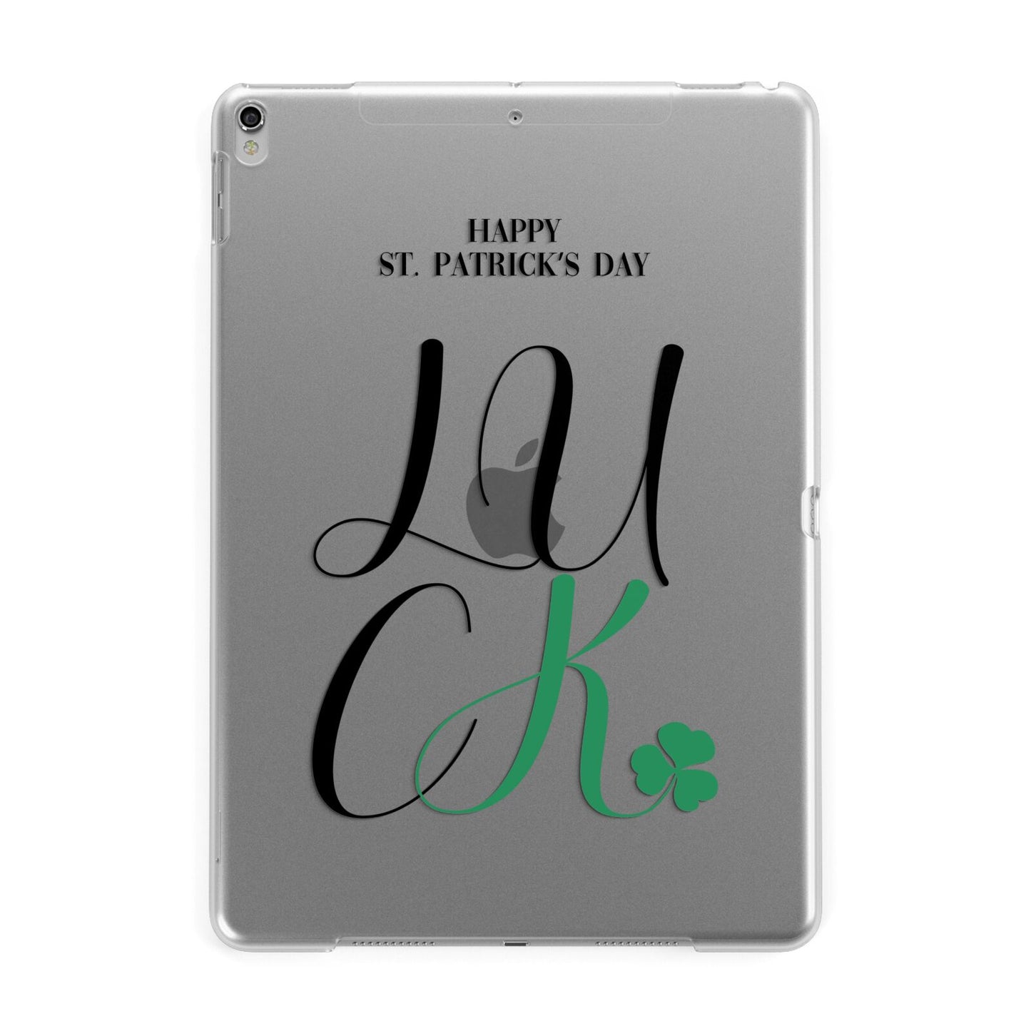 Happy St Patricks Day Luck Apple iPad Silver Case