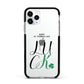 Happy St Patricks Day Luck Apple iPhone 11 Pro in Silver with Black Impact Case