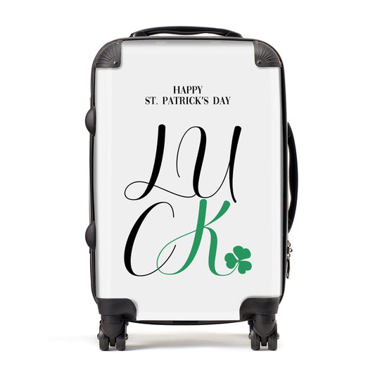 Happy St Patricks Day Luck Suitcase