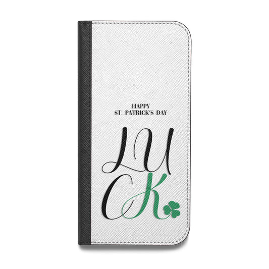 Happy St Patricks Day Luck Vegan Leather Flip Samsung Case