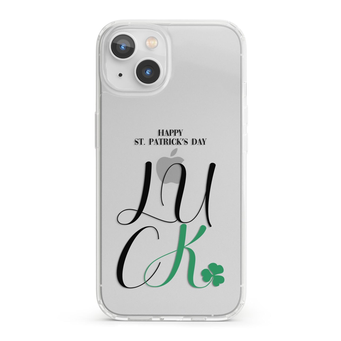 Happy St Patricks Day Luck iPhone 13 Clear Bumper Case