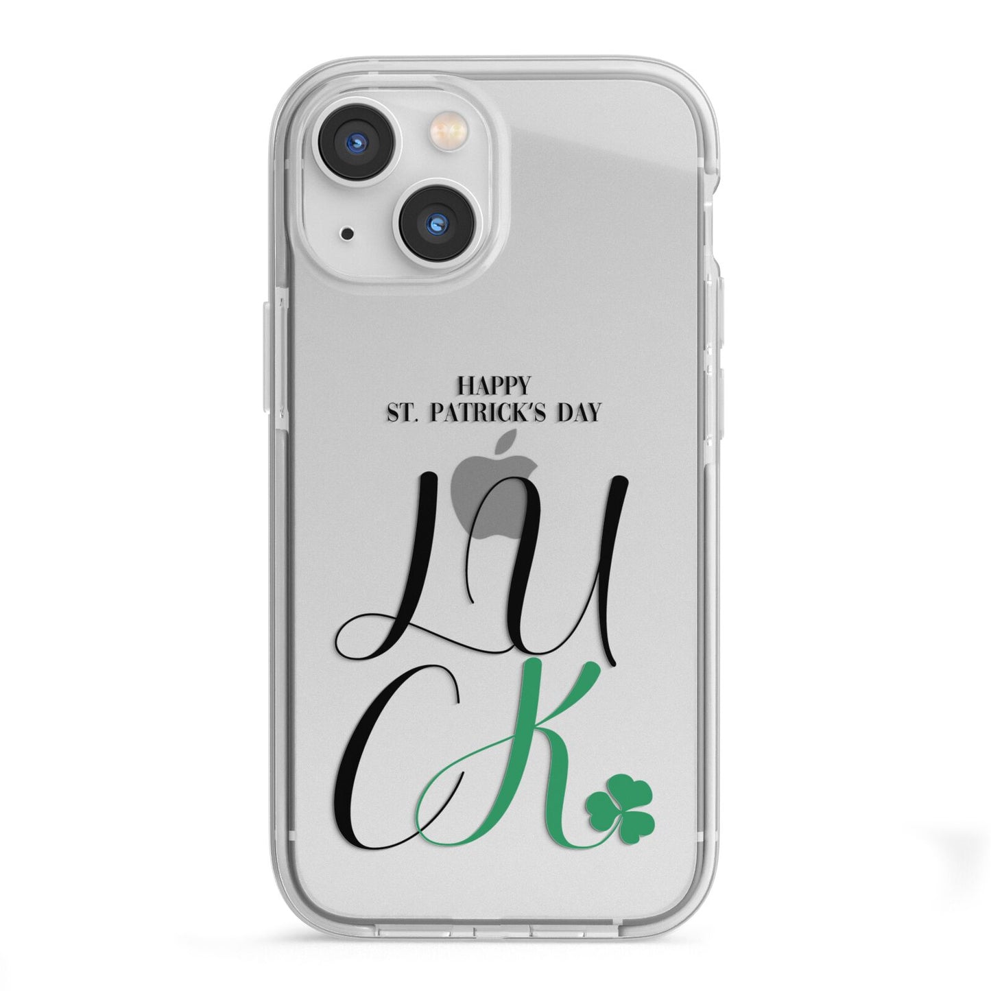 Happy St Patricks Day Luck iPhone 13 Mini TPU Impact Case with White Edges