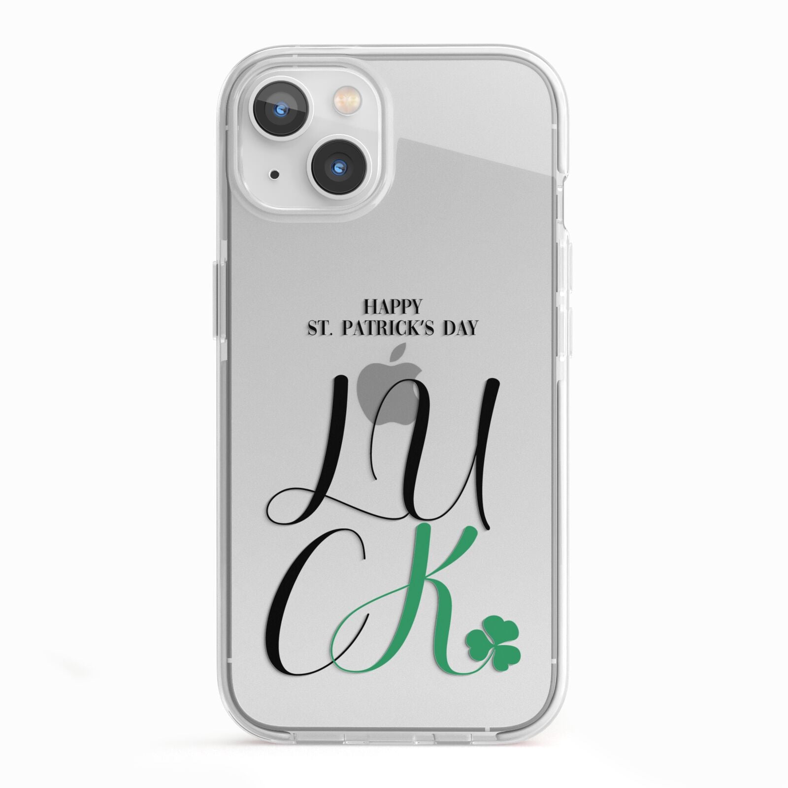 Happy St Patricks Day Luck iPhone 13 TPU Impact Case with White Edges