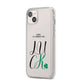 Happy St Patricks Day Luck iPhone 14 Plus Clear Tough Case Starlight Angled Image