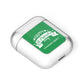 Happy St Patricks Day Personalised AirPods Case Laid Flat