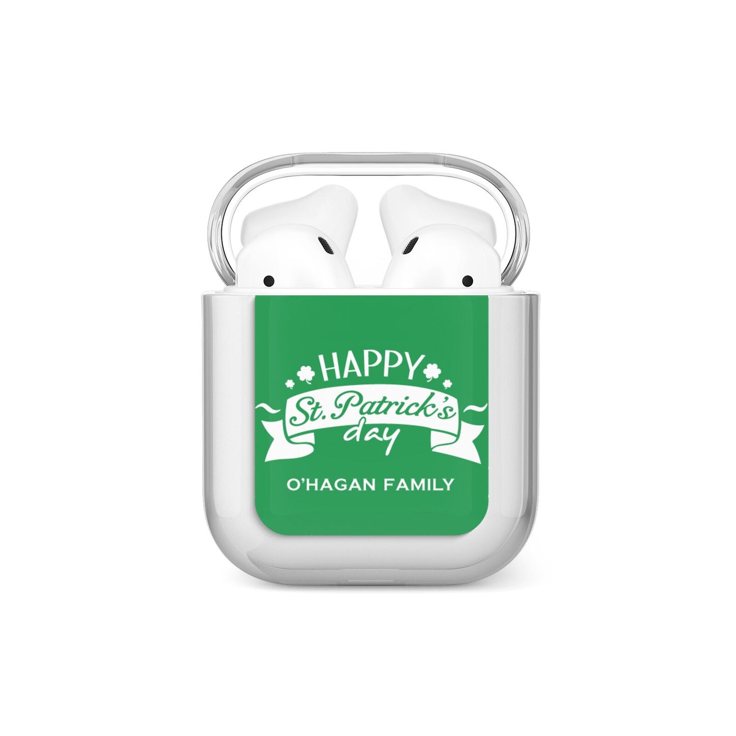 Happy St Patricks Day Personalised AirPods Case