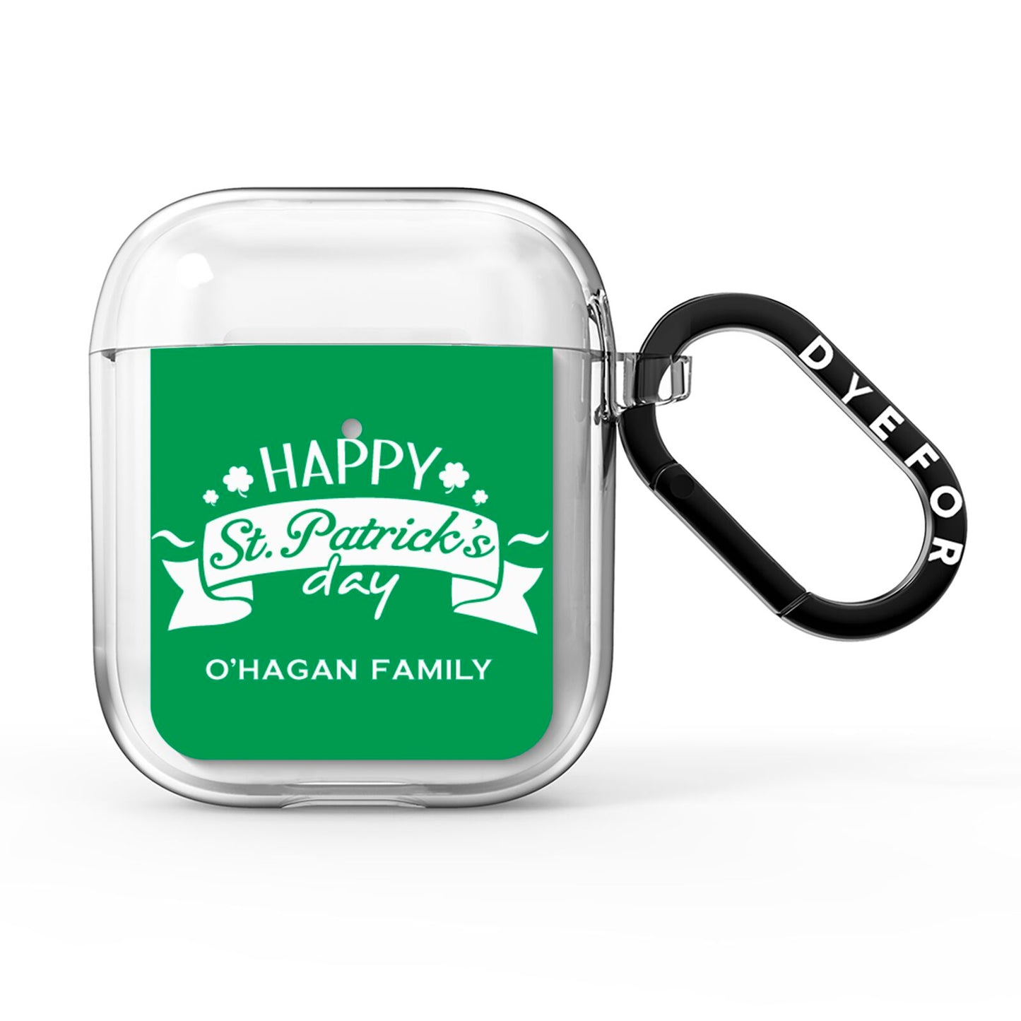 Happy St Patricks Day Personalised AirPods Clear Case