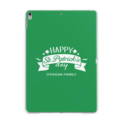 Happy St Patricks Day Personalised Apple iPad Silver Case