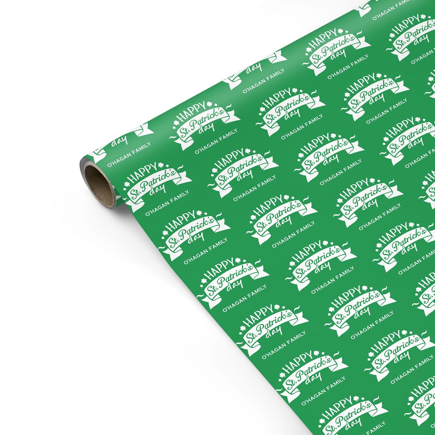 Happy St Patricks Day Personalised Personalised Gift Wrap