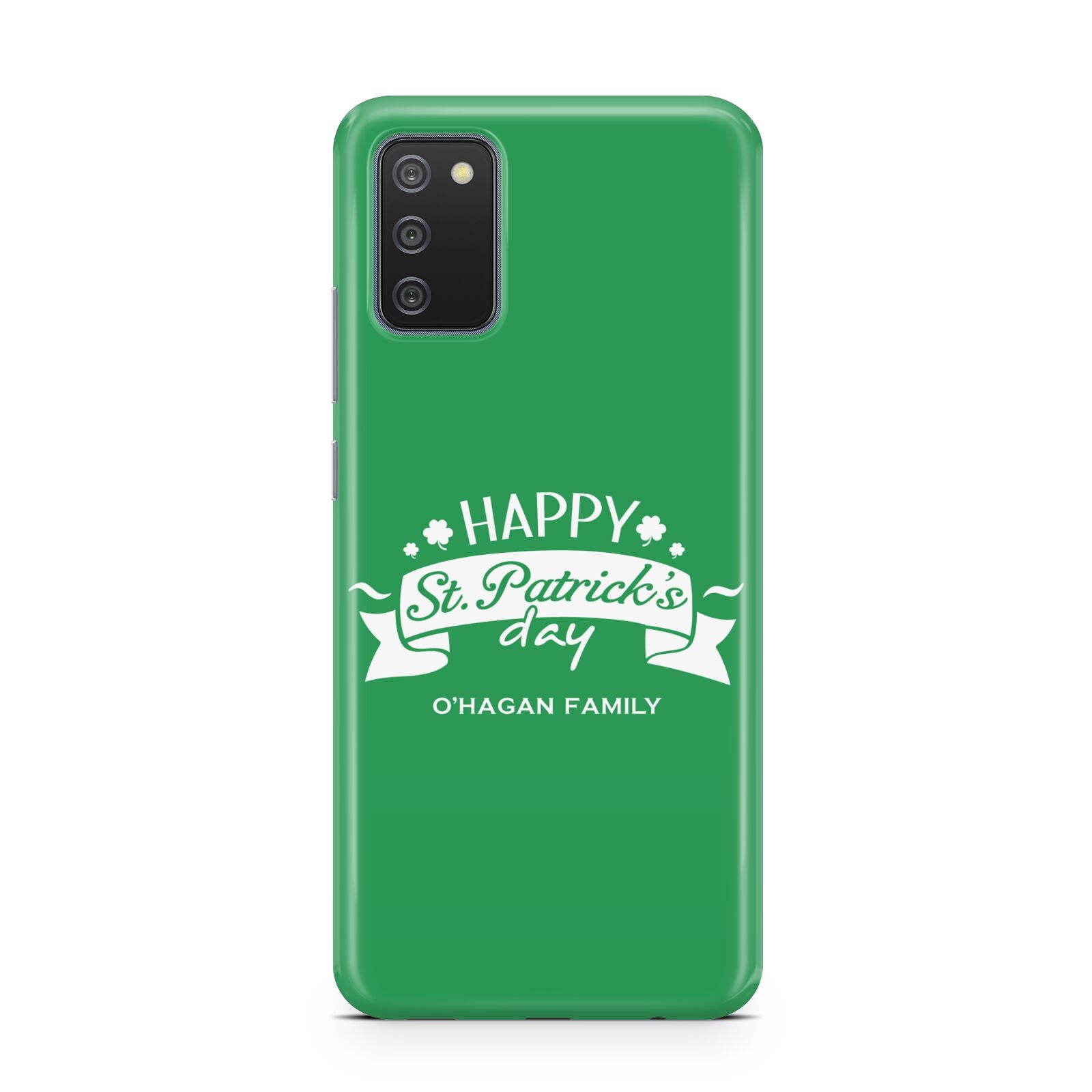 Happy St Patricks Day Personalised Samsung A02s Case