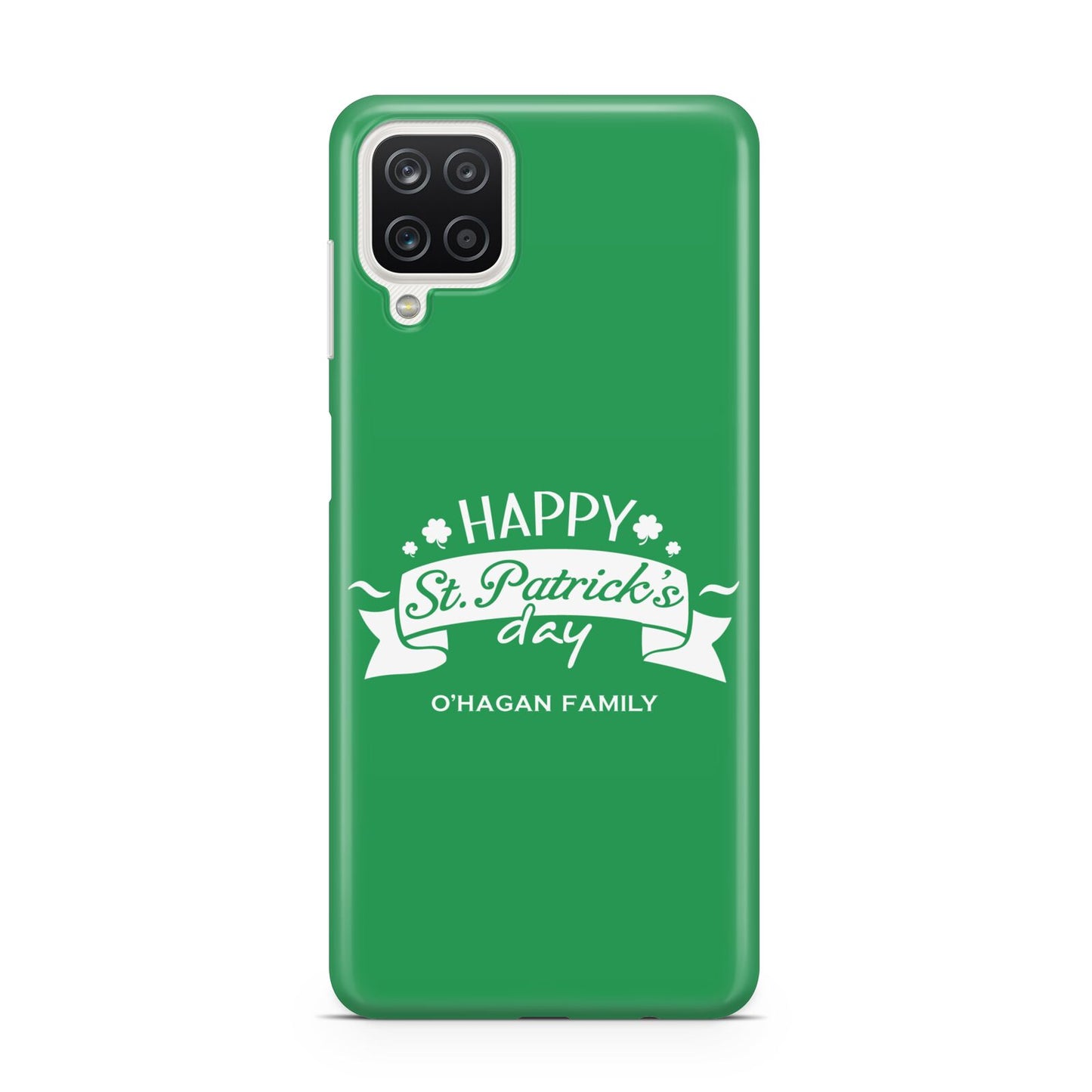 Happy St Patricks Day Personalised Samsung A12 Case