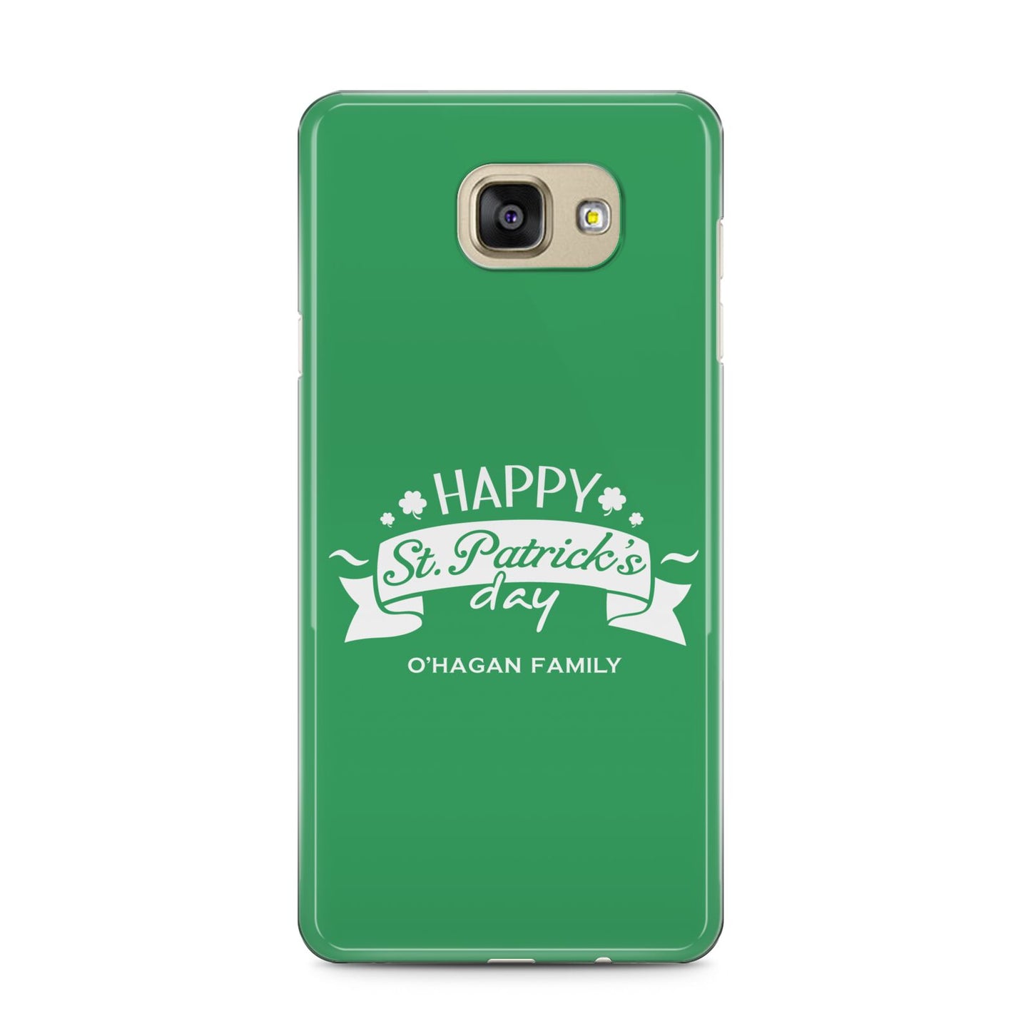 Happy St Patricks Day Personalised Samsung Galaxy A5 2016 Case on gold phone