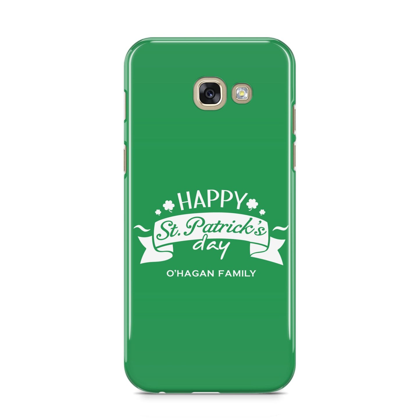Happy St Patricks Day Personalised Samsung Galaxy A5 2017 Case on gold phone