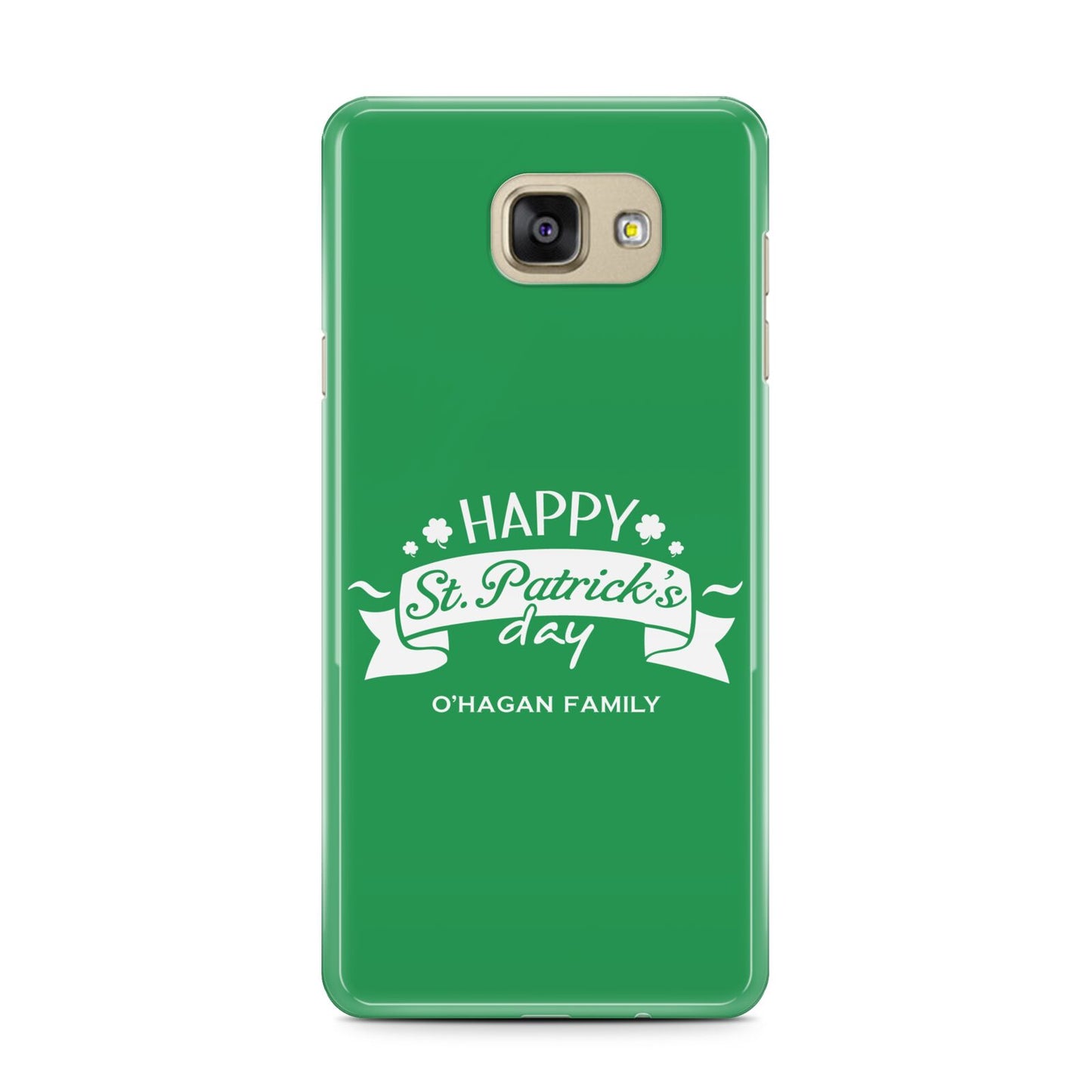 Happy St Patricks Day Personalised Samsung Galaxy A7 2016 Case on gold phone