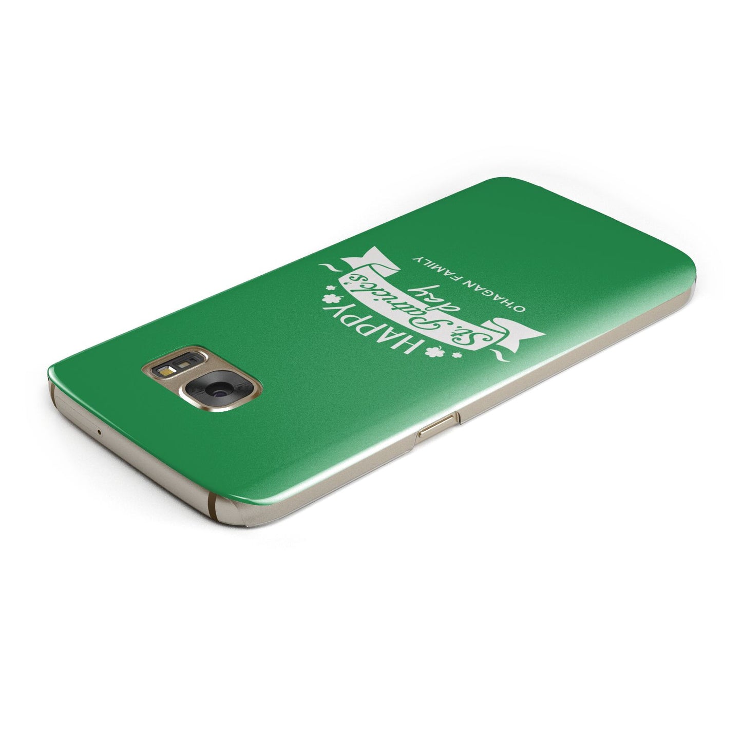Happy St Patricks Day Personalised Samsung Galaxy Case Top Cutout
