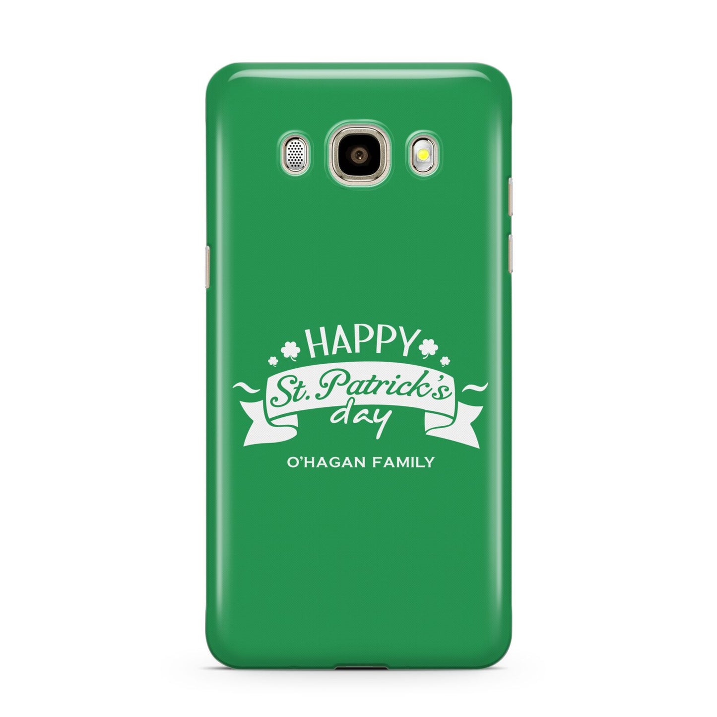 Happy St Patricks Day Personalised Samsung Galaxy J7 2016 Case on gold phone