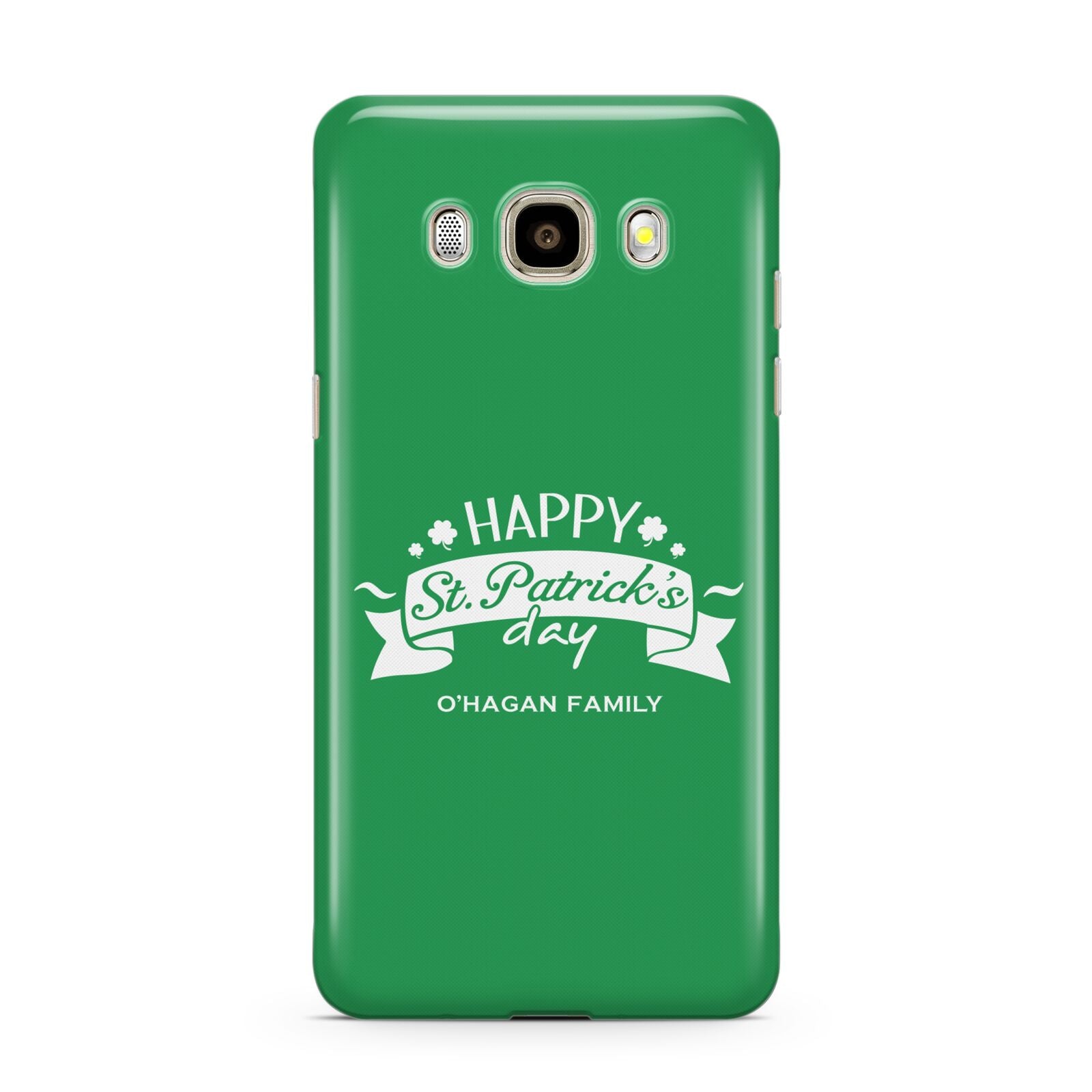 Happy St Patricks Day Personalised Samsung Galaxy J7 2016 Case on gold phone