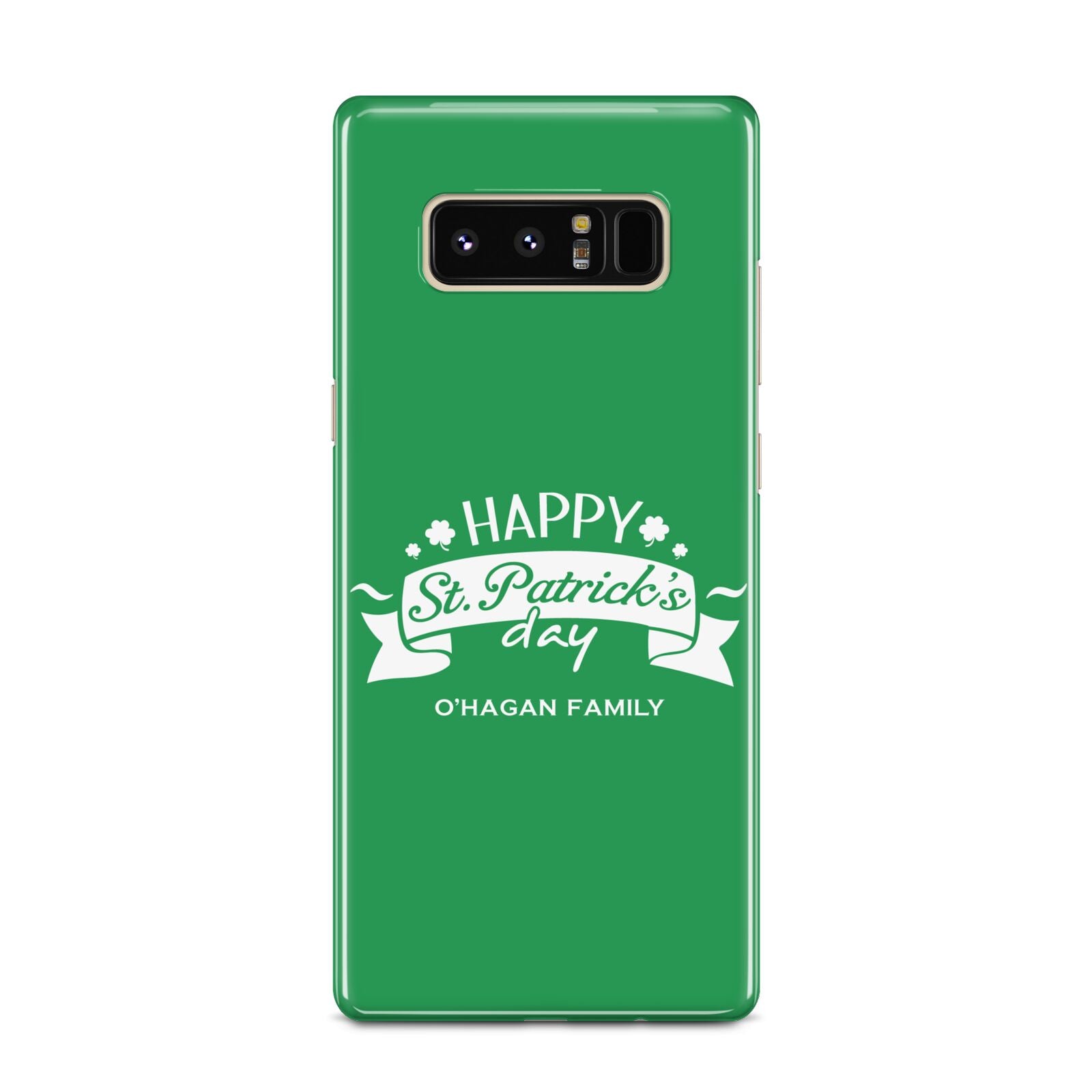 Happy St Patricks Day Personalised Samsung Galaxy Note 8 Case
