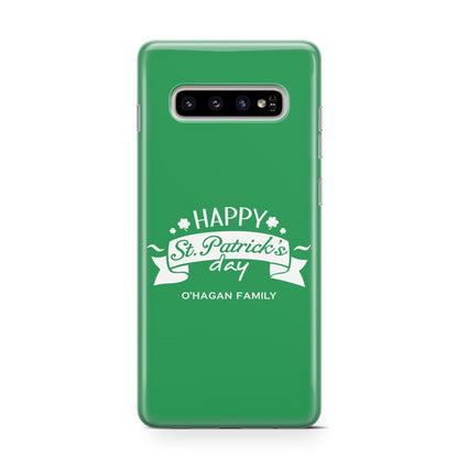 Happy St Patricks Day Personalised Samsung Galaxy S10 Case