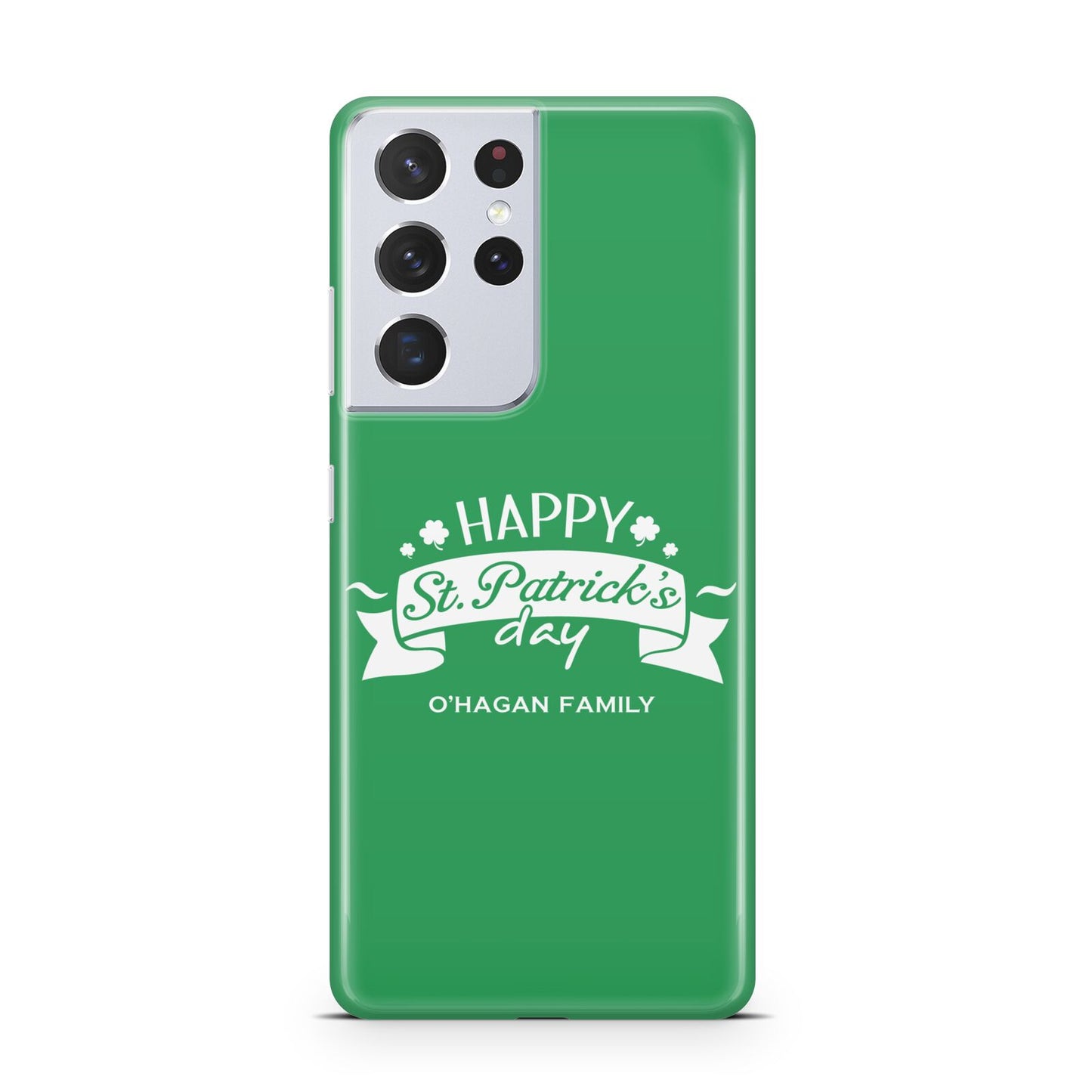 Happy St Patricks Day Personalised Samsung S21 Ultra Case