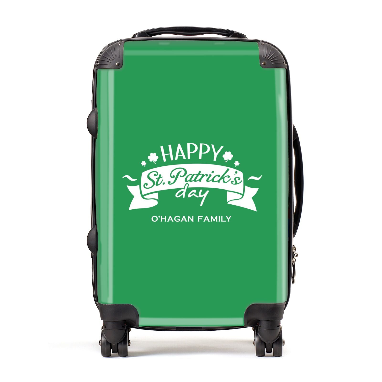 Happy St Patricks Day Personalised Suitcase