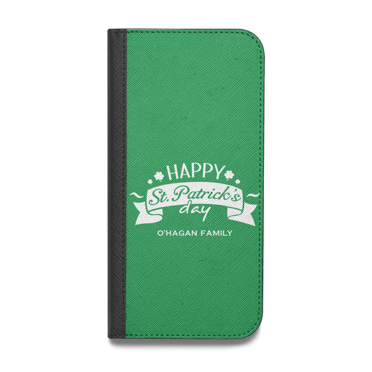 Happy St Patricks Day Personalised Vegan Leather Flip Samsung Case