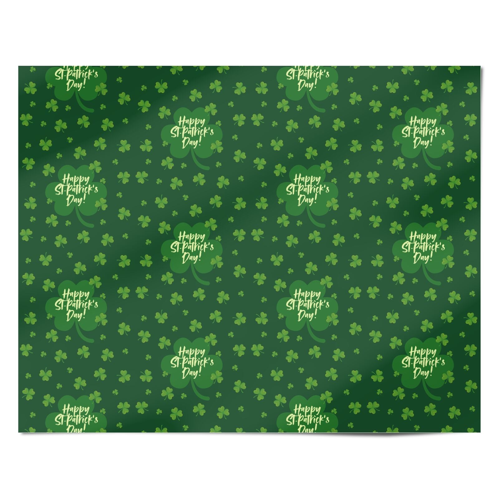 Happy St Patricks Day Personalised Wrapping Paper Alternative