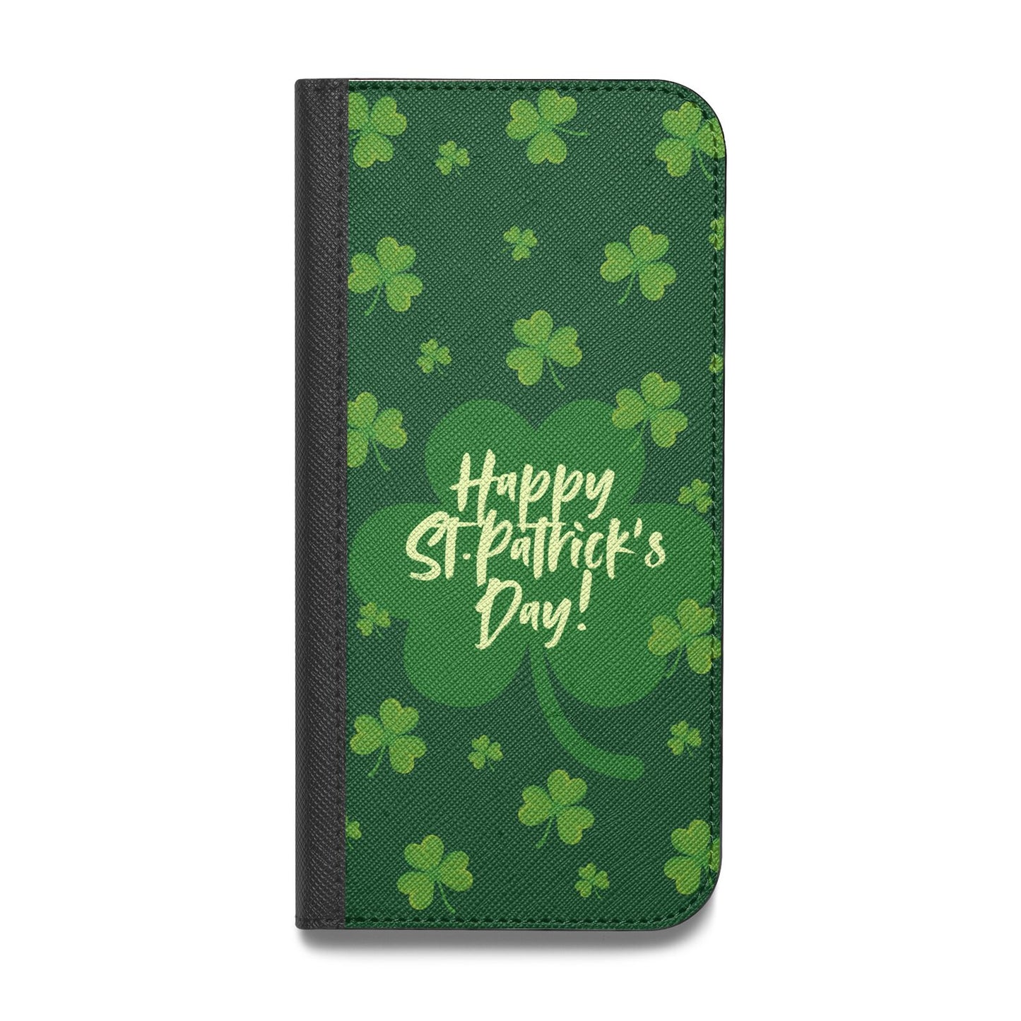 Happy St Patricks Day Vegan Leather Flip Samsung Case