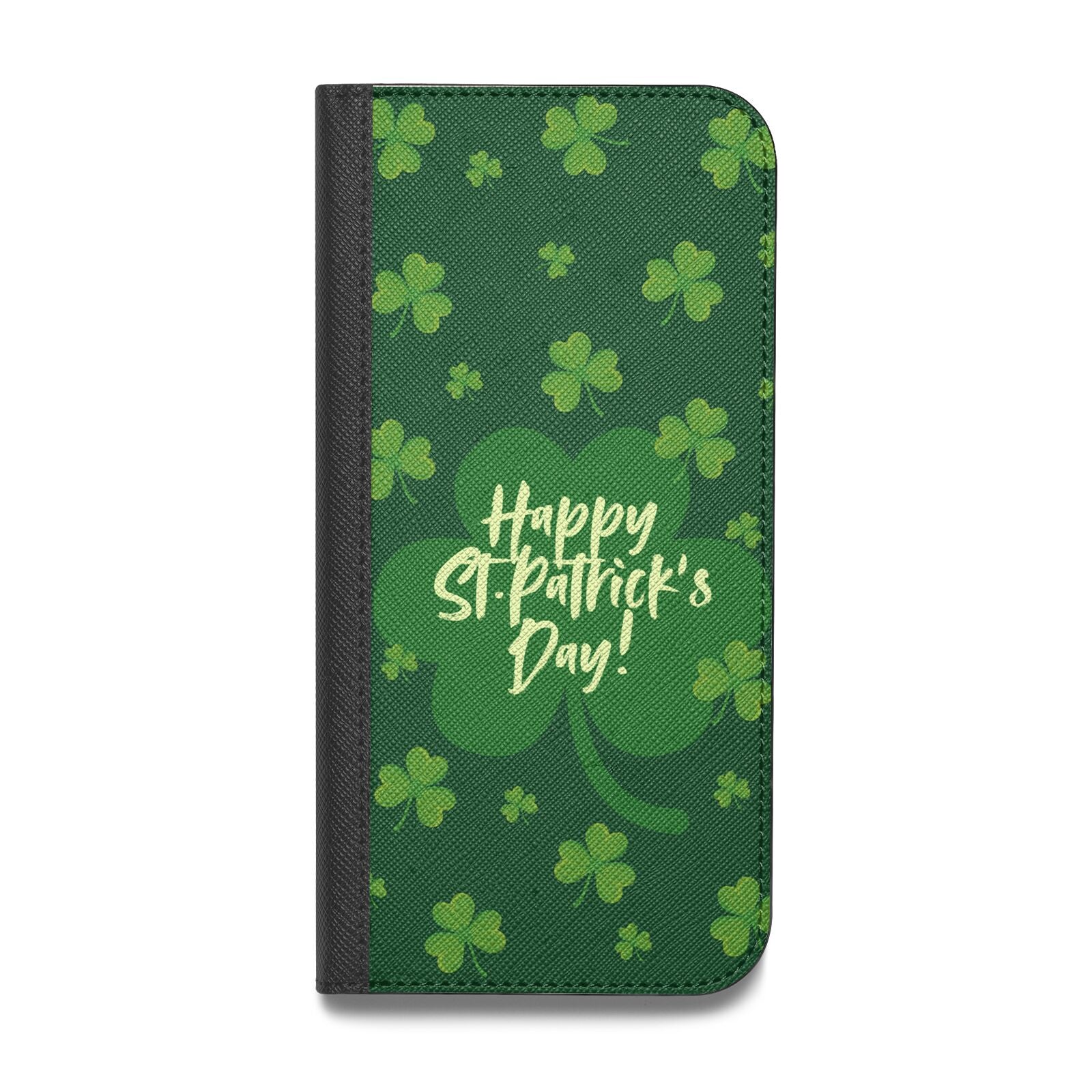 Happy St Patricks Day Vegan Leather Flip Samsung Case