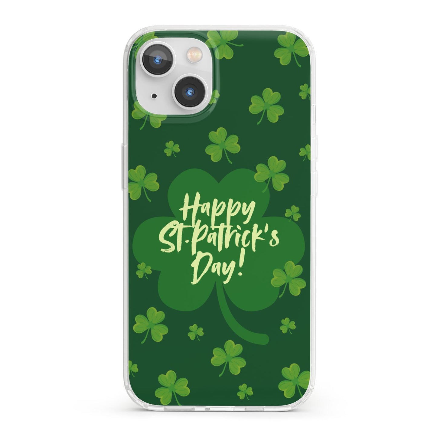 Happy St Patricks Day iPhone 13 Clear Bumper Case