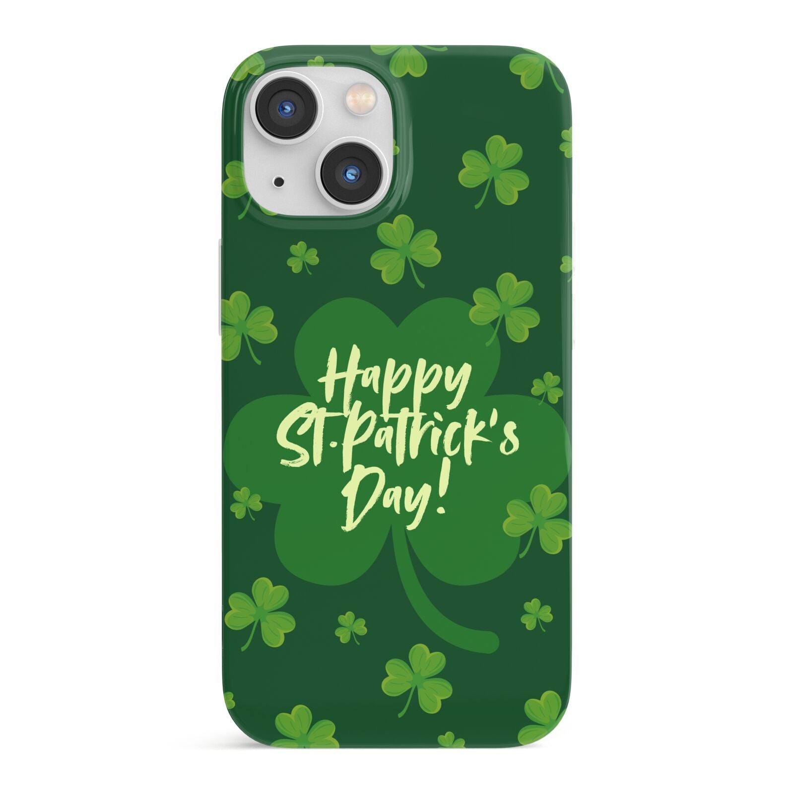 Happy St Patricks Day iPhone 13 Mini Full Wrap 3D Snap Case