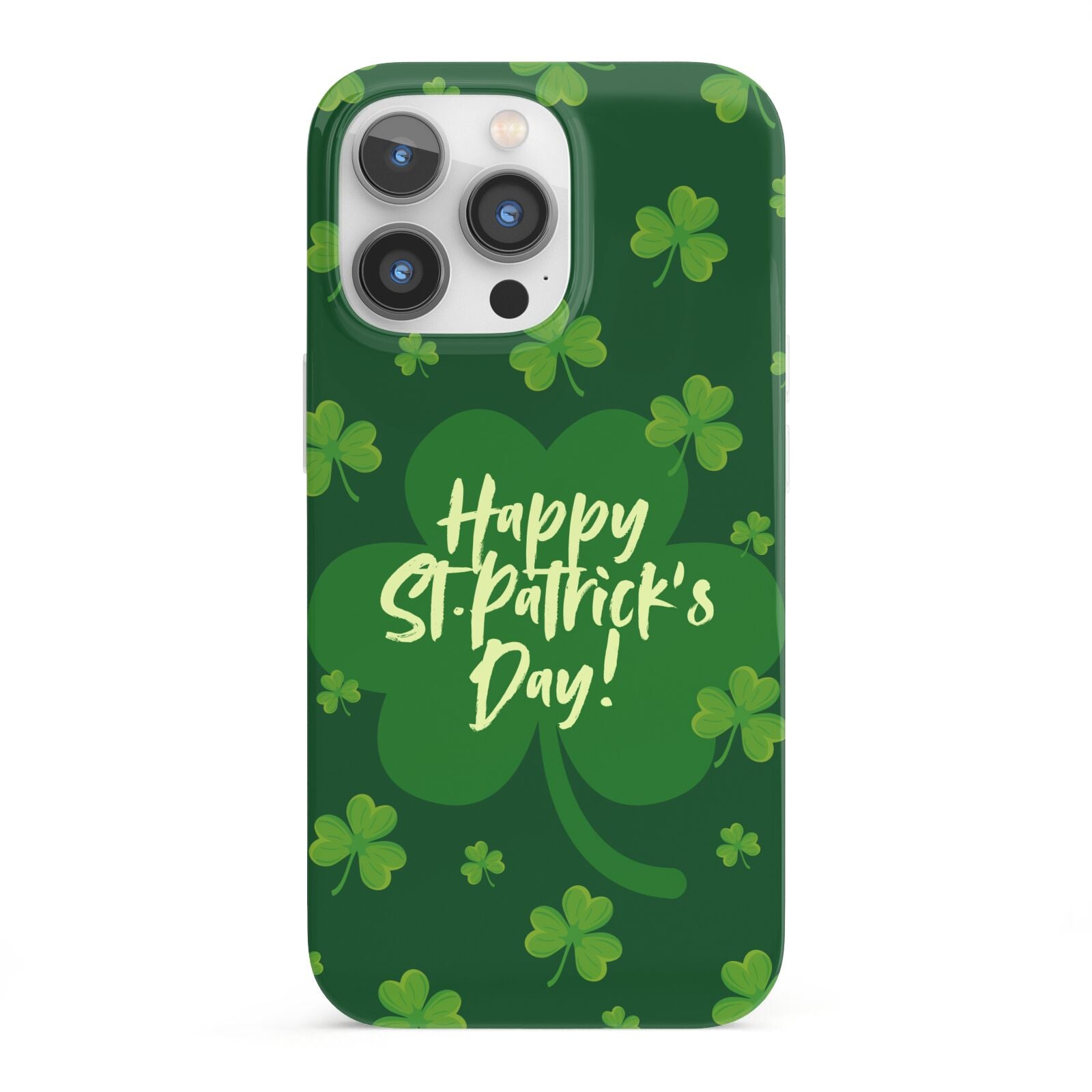 Happy St Patricks Day iPhone 13 Pro Full Wrap 3D Snap Case