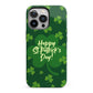 Happy St Patricks Day iPhone 13 Pro Full Wrap 3D Tough Case