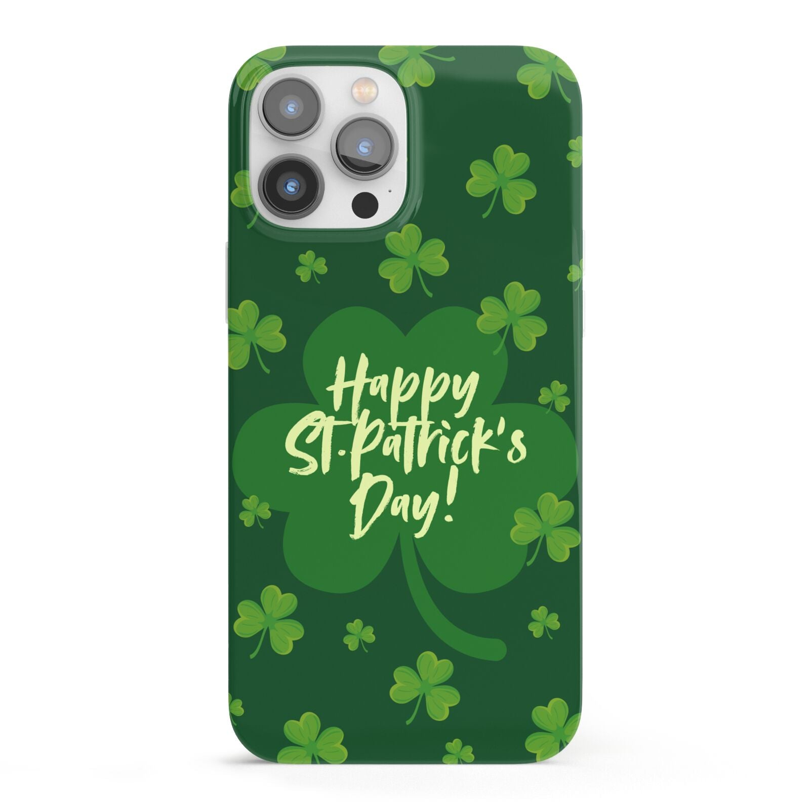 Happy St Patricks Day iPhone 13 Pro Max Full Wrap 3D Snap Case