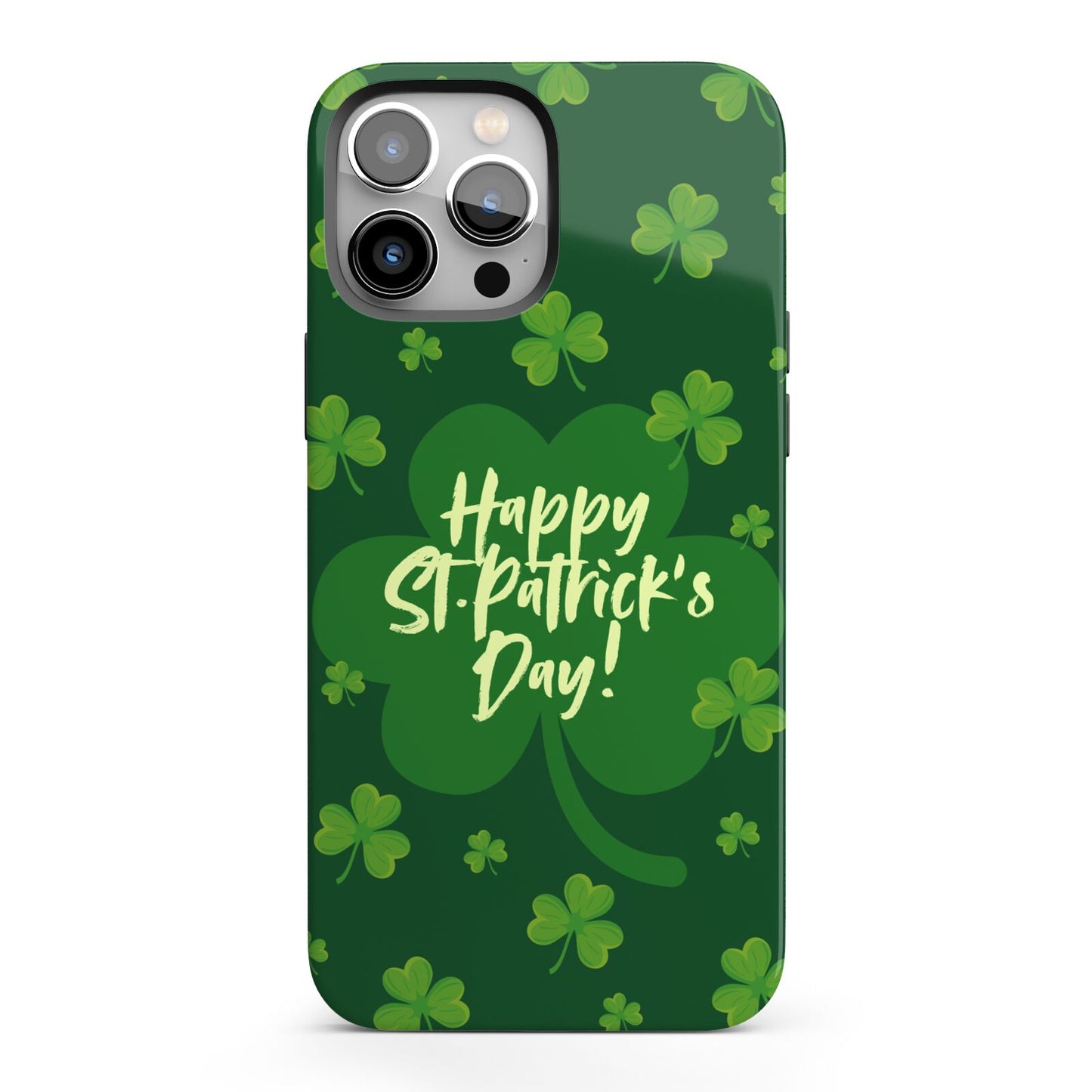 Happy St Patricks Day iPhone 13 Pro Max Full Wrap 3D Tough Case