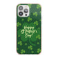 Happy St Patricks Day iPhone 13 Pro Max TPU Impact Case with Pink Edges