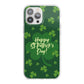 Happy St Patricks Day iPhone 13 Pro Max TPU Impact Case with White Edges