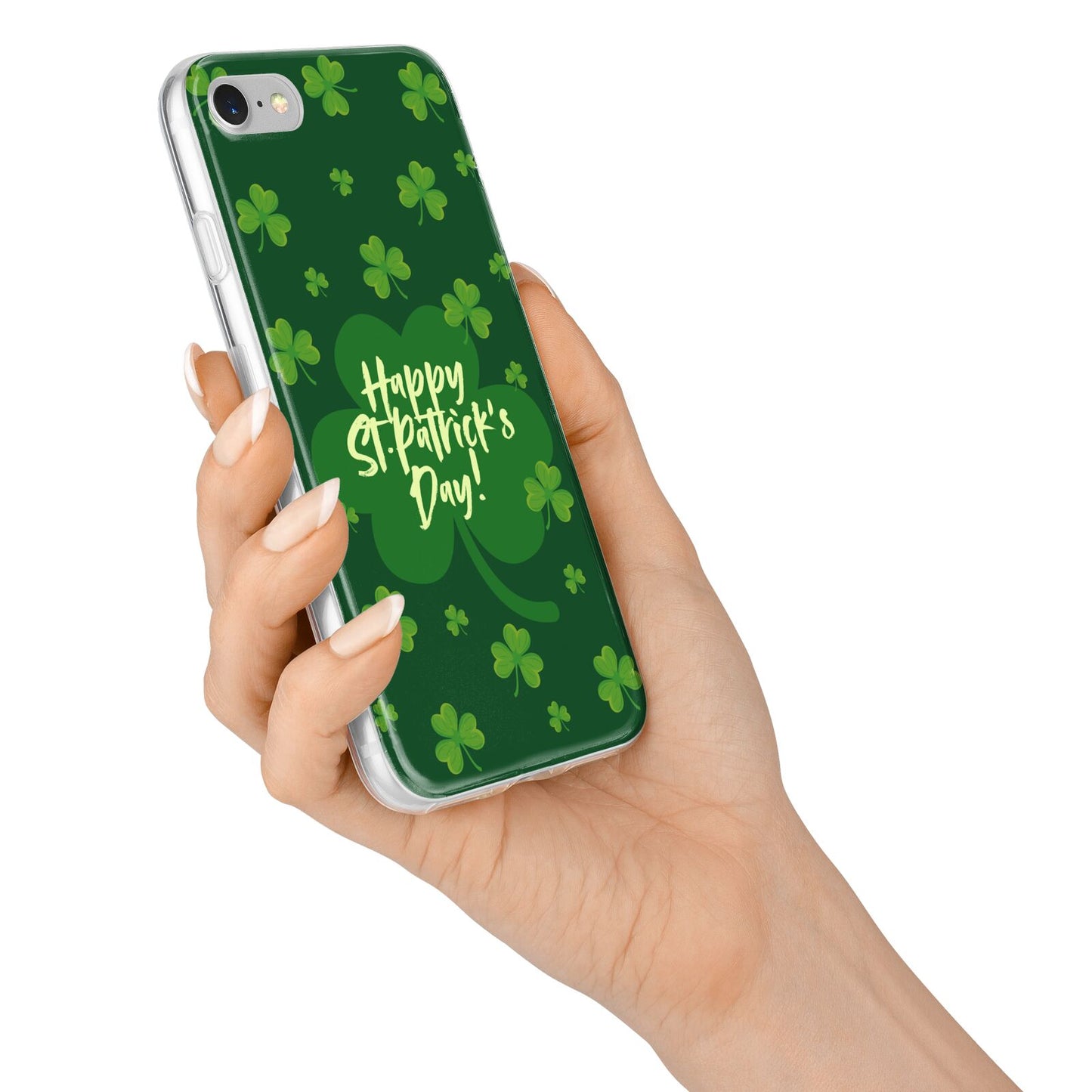 Happy St Patricks Day iPhone 7 Bumper Case on Silver iPhone Alternative Image