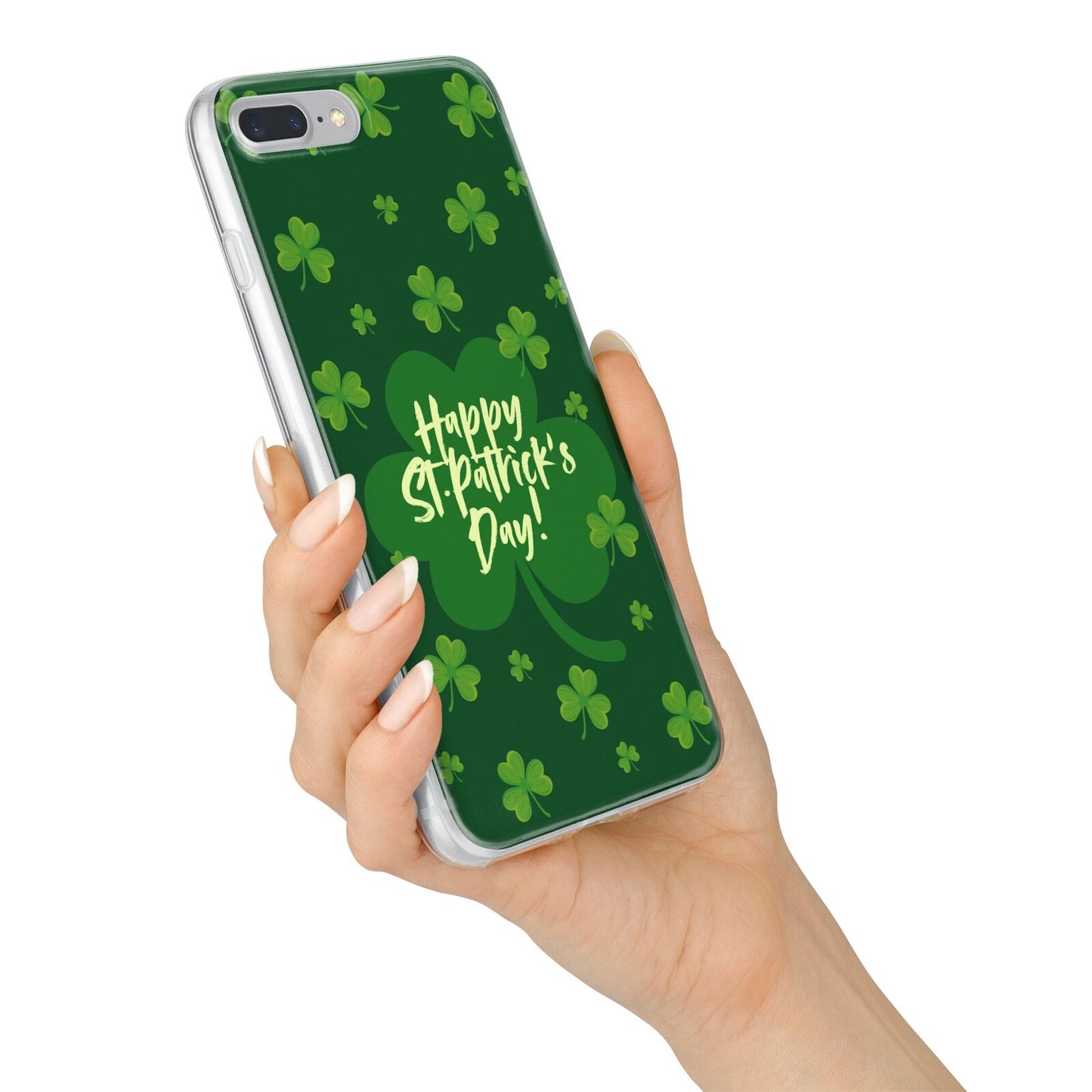 Happy St Patricks Day iPhone 7 Plus Bumper Case on Silver iPhone Alternative Image