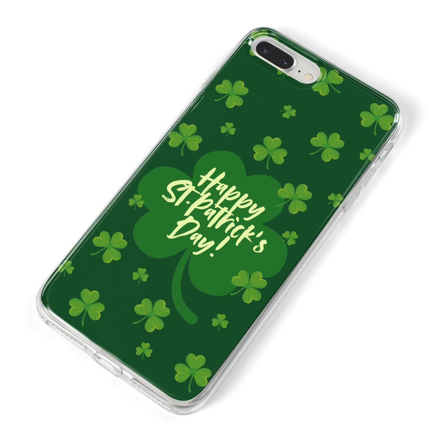 Happy St Patricks Day iPhone 8 Plus Bumper Case on Silver iPhone Alternative Image
