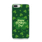 Happy St Patricks Day iPhone 8 Plus Bumper Case on Silver iPhone