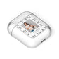 Happy Valentines Day Photo Upload AirPods Case Laid Flat