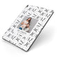 Happy Valentines Day Photo Upload Apple iPad Case on Grey iPad Side View