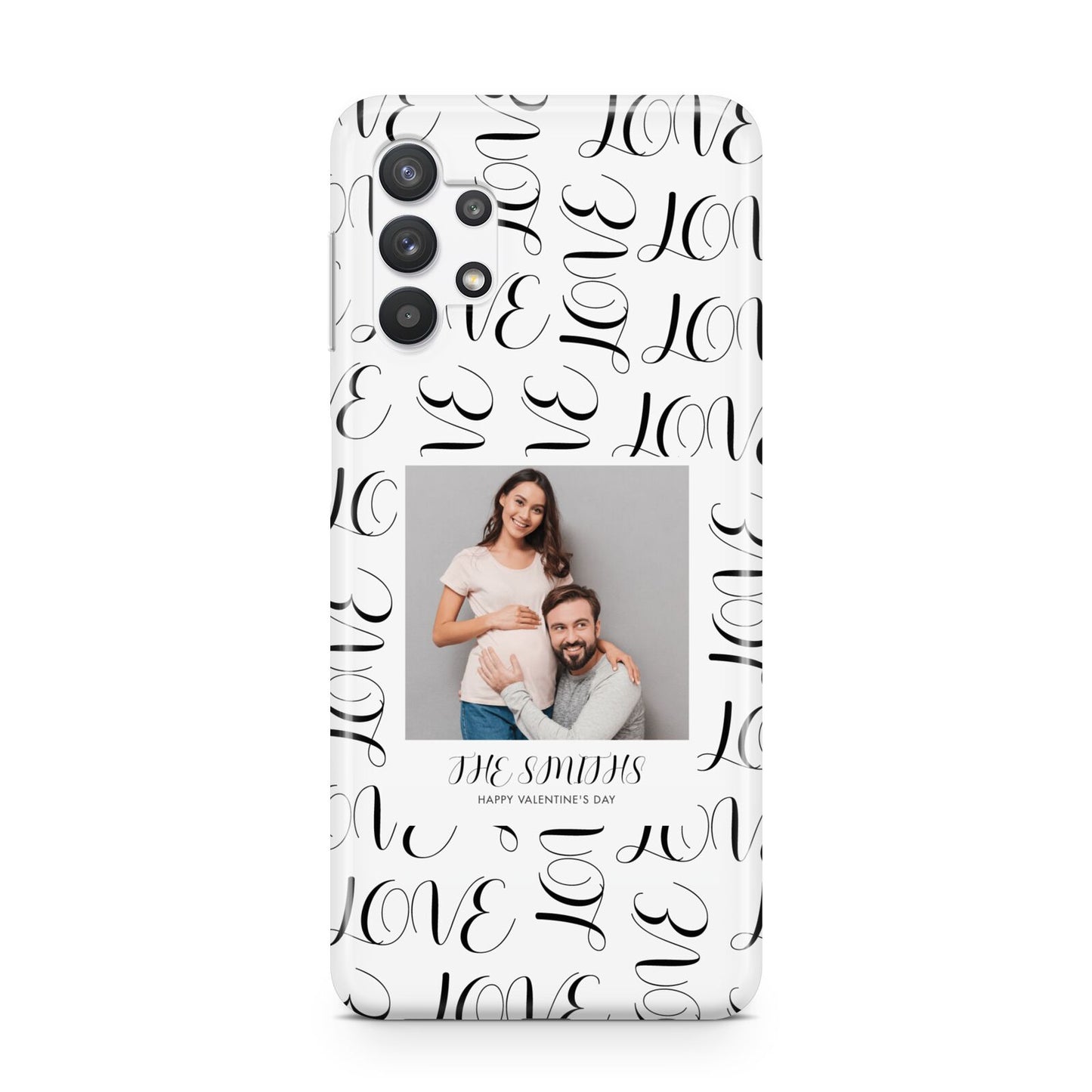 Happy Valentines Day Photo Upload Samsung A32 5G Case