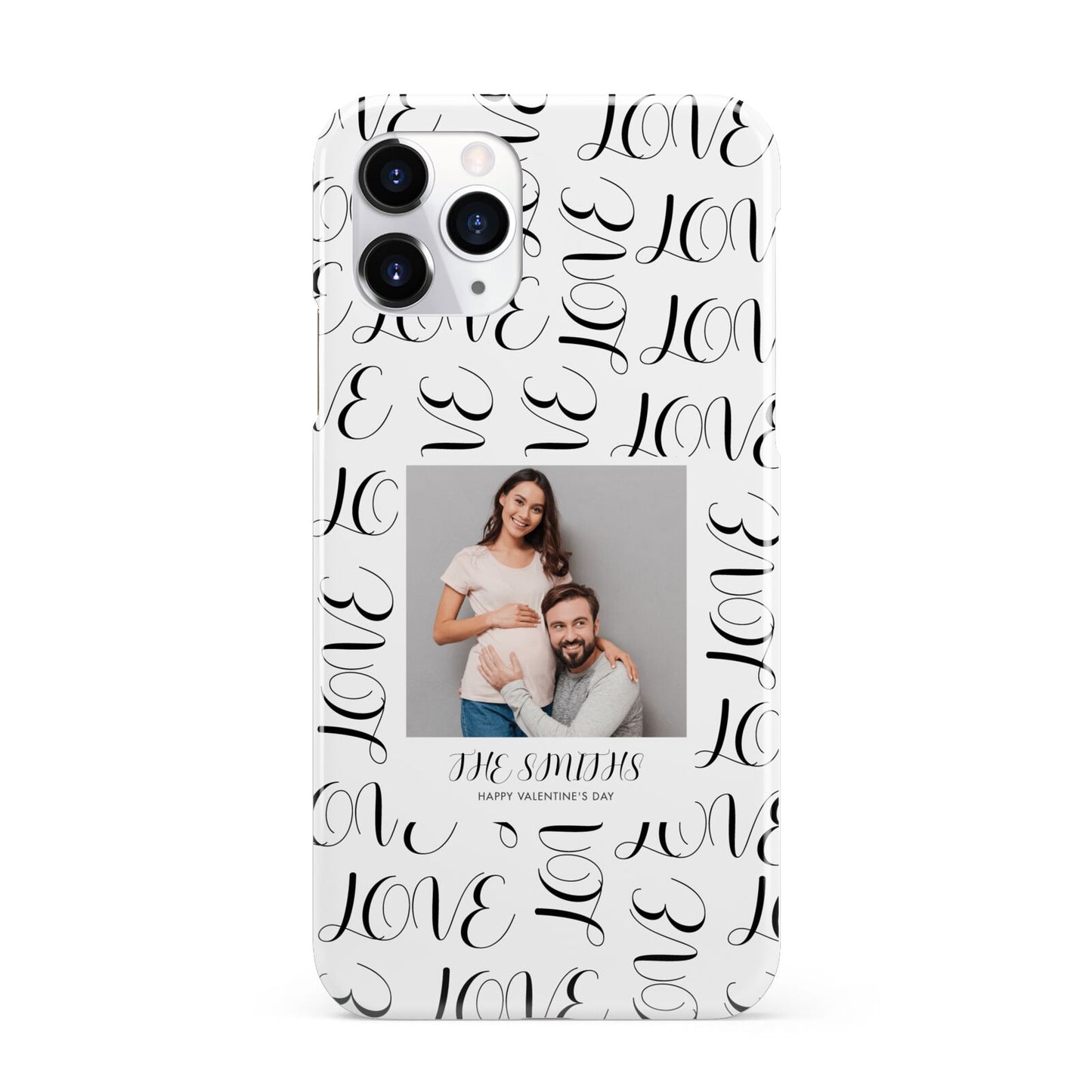 Happy Valentines Day Photo Upload iPhone 11 Pro 3D Snap Case