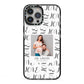Happy Valentines Day Photo Upload iPhone 13 Pro Max Black Impact Case on Silver phone