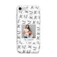 Happy Valentines Day Photo Upload iPhone 7 Bumper Case on Silver iPhone