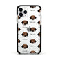 Harrier Icon with Name Apple iPhone 11 Pro in Silver with Black Impact Case