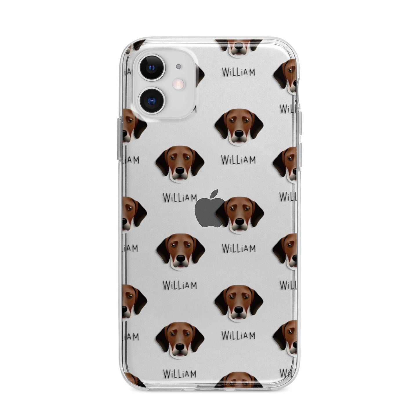 Harrier Icon with Name Apple iPhone 11 in White with Bumper Case